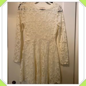 Cream Lace Dress